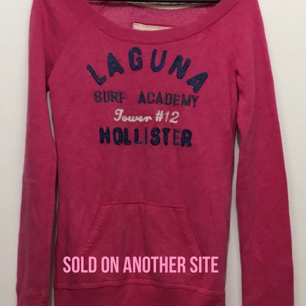 Hollister Pink Long Sleeve Sweater Women